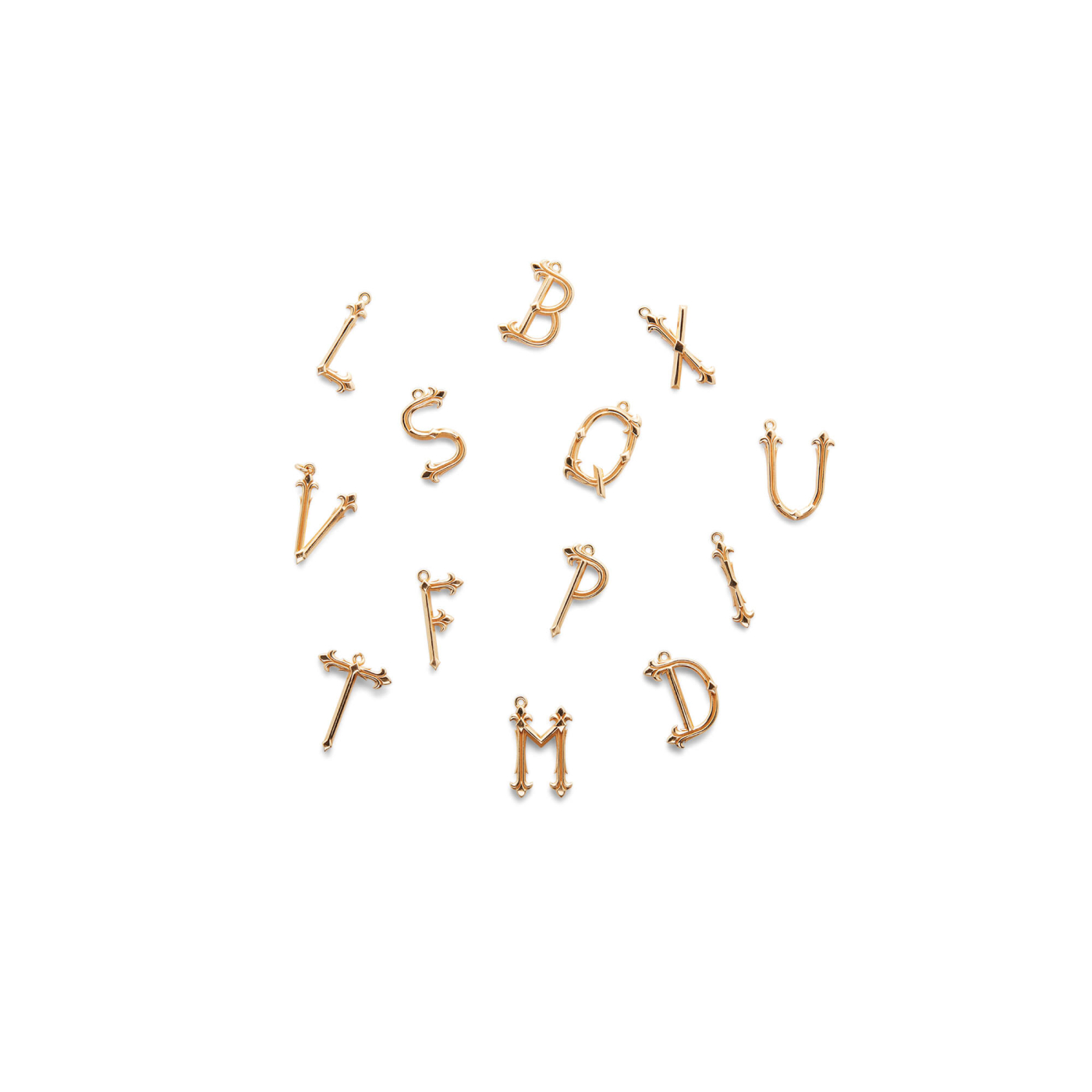 Charm Lettera XL In Oro 18kt Di SINGULARU - Pendente Personalizzabile Per Collane - Foto 5