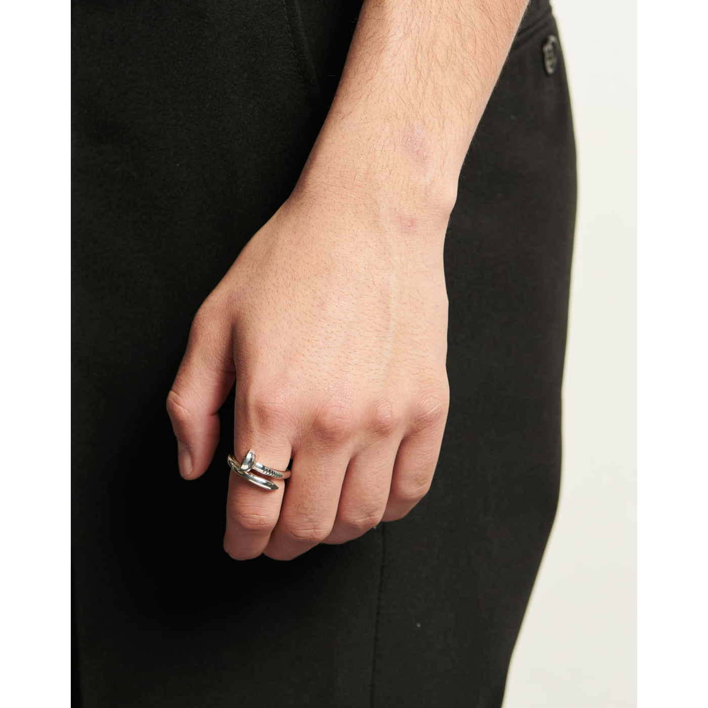 【関税込み】Emanuele Bicocchi シルバー Pyramid Spiral リング crest spiral ring | EMANUELE BICOCCHI