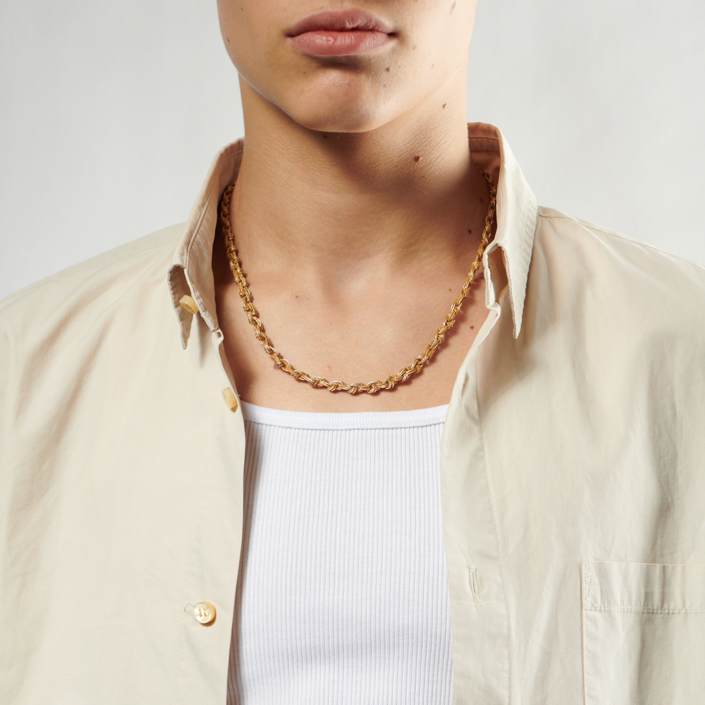 ネックレス・ペンダント emanuele bicocchi NEW ROPE KNOT NECKLACE (NDN1GSILVER GOLD) Emanuele Bicocchi Emanuele Bicocchi New Rope Knot Necklace