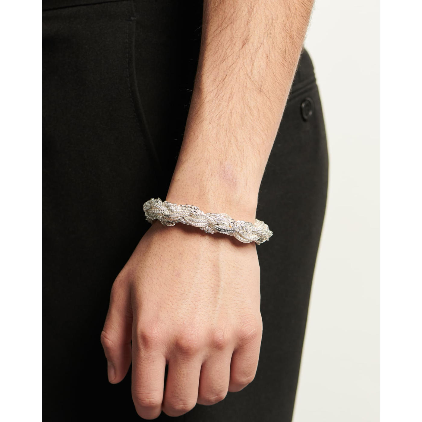 ice large round braid bracelet | EMANUELE BICOCCHI
