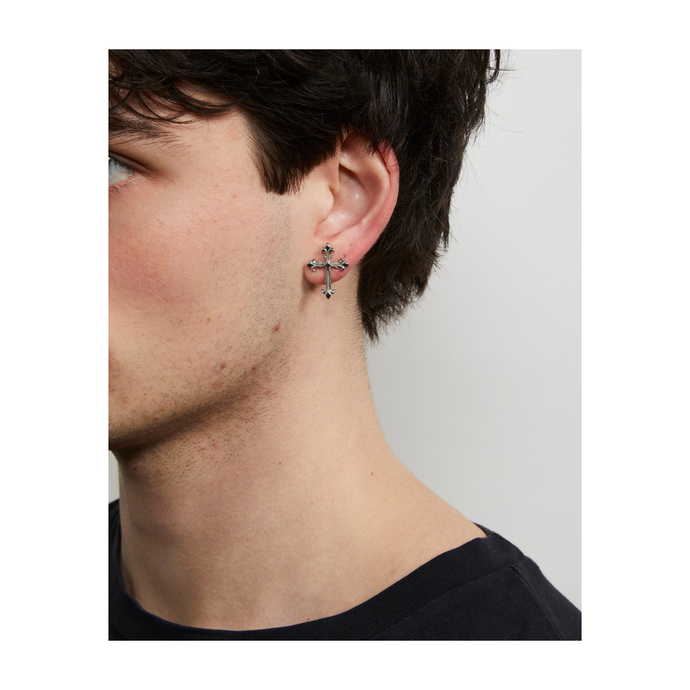 イヤリング emanuele bicocchi EARRING NEW CROSS SINGLE (DGEC2 SILVER) Emanuele Bicocchi Earring new cross single | The Fashion Square