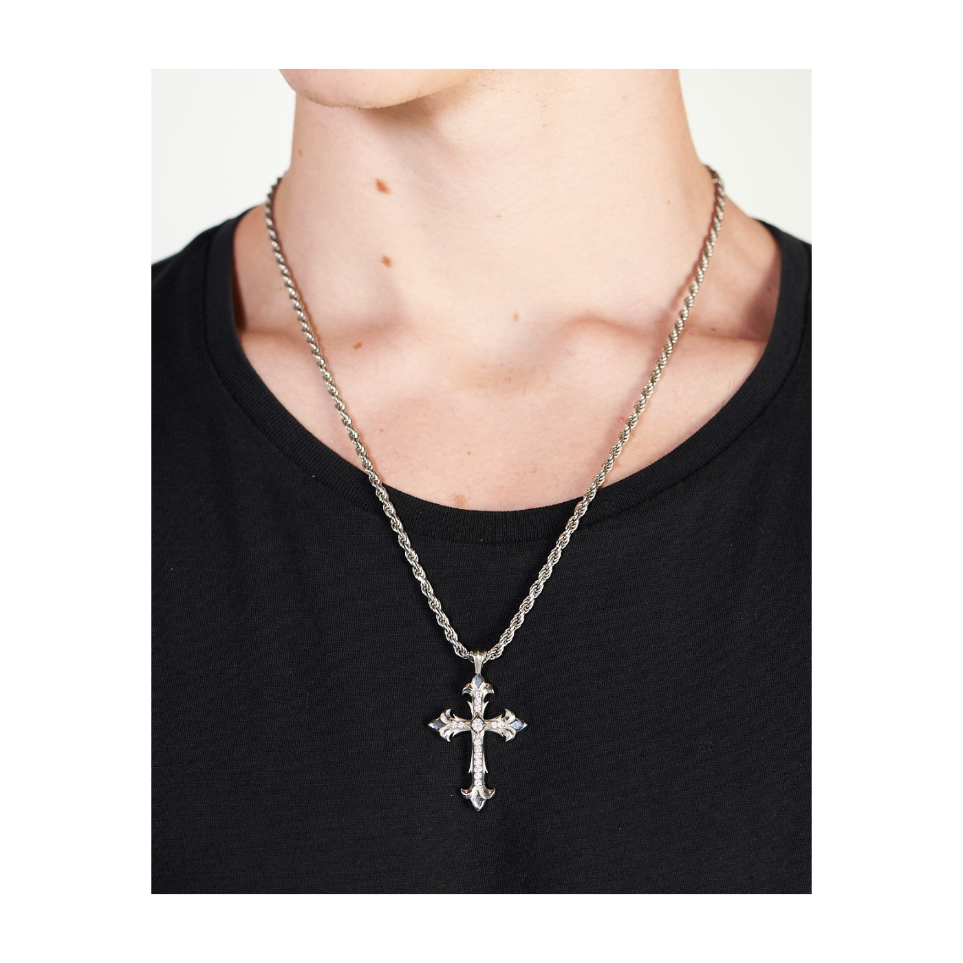 Emanuele bicocchi shop cross necklace