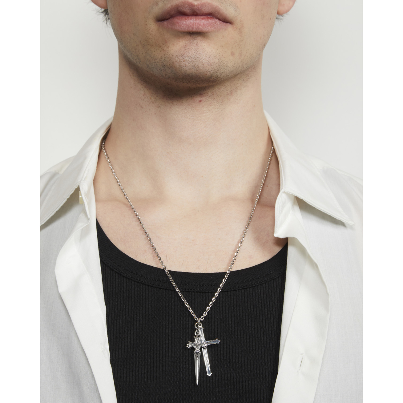 Large Dagger + Cross Necklace | Emanuele Bicocchi