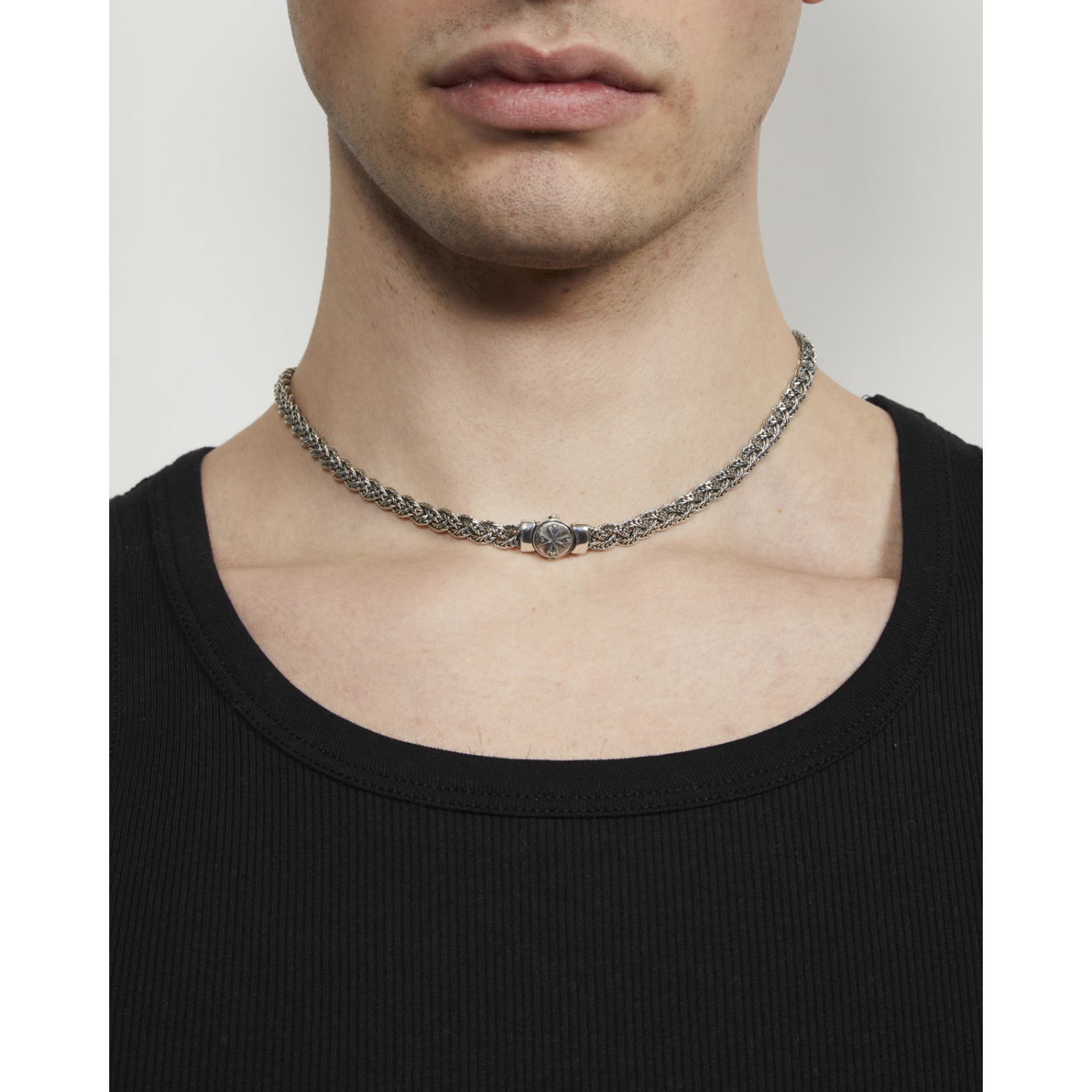 Diamond-Cut Flat Braided Necklace | Emanuele Bicocchi
