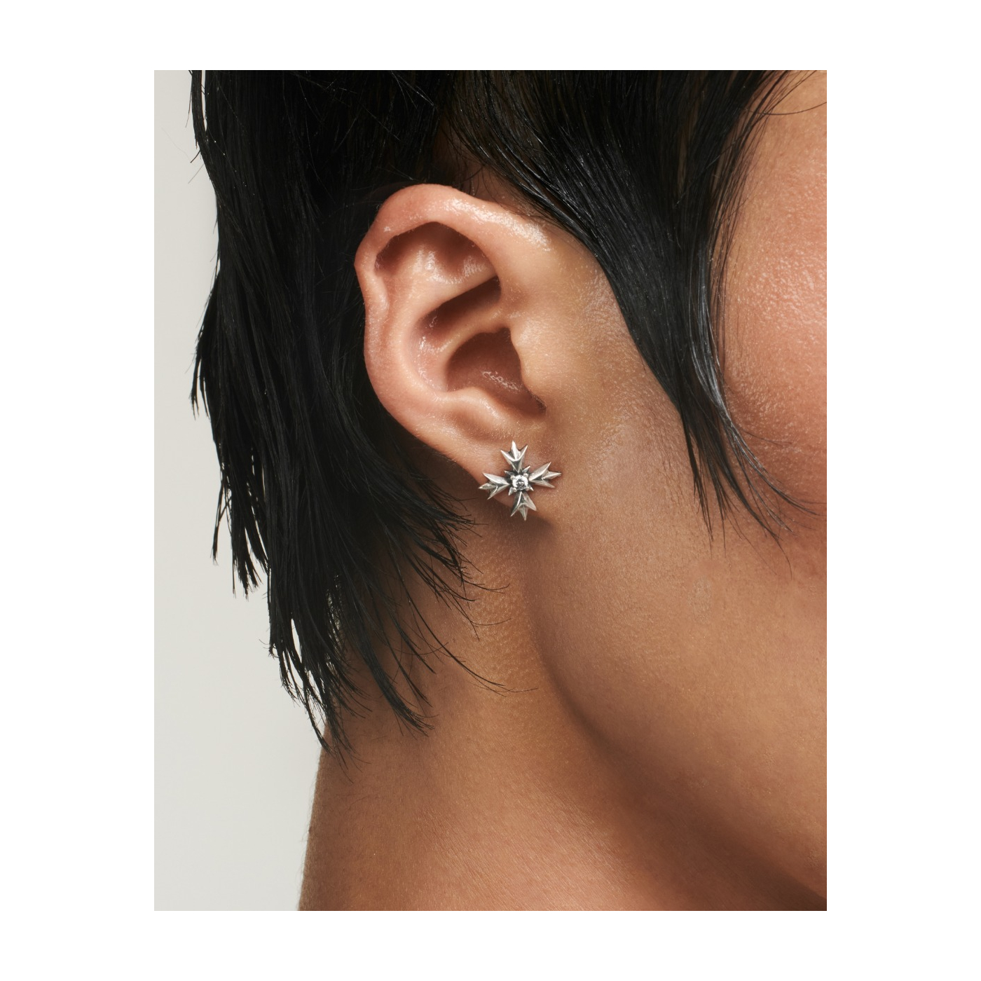 CREST CRYSTAL EARRING