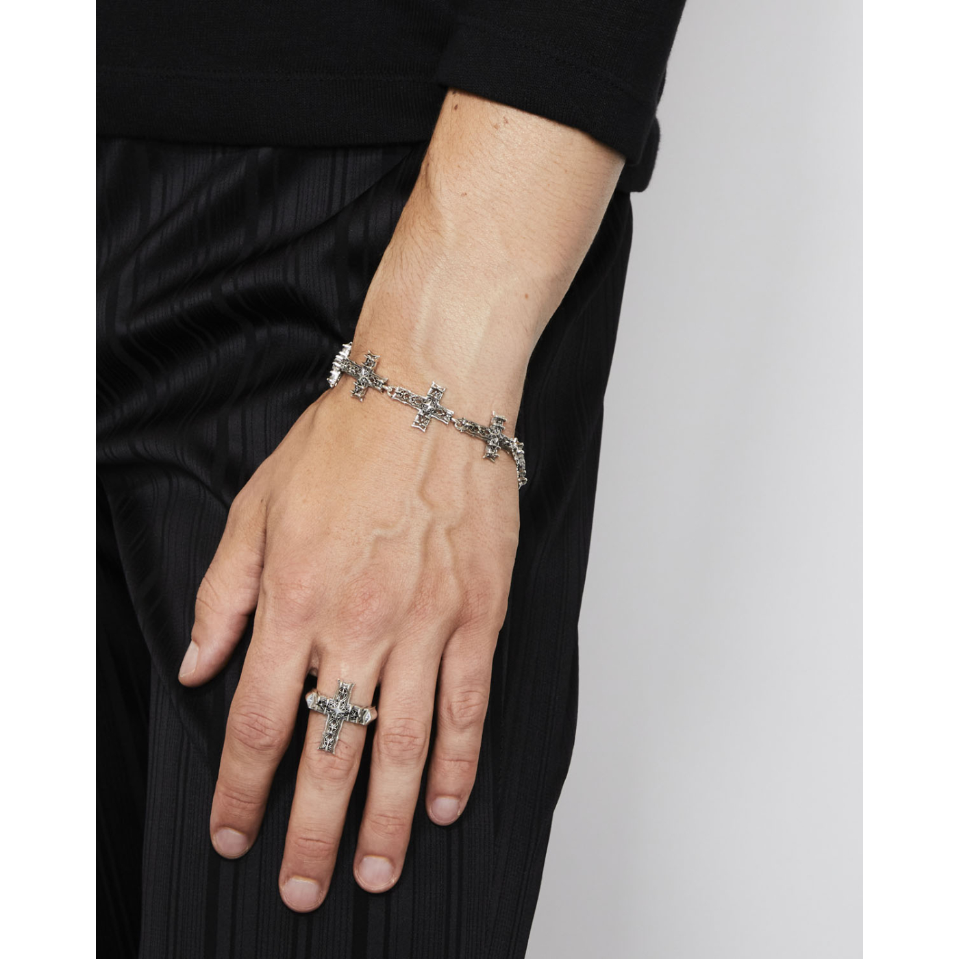 Large Multi Notre-Dame Cross Bracelet | Emanuele Bicocchi