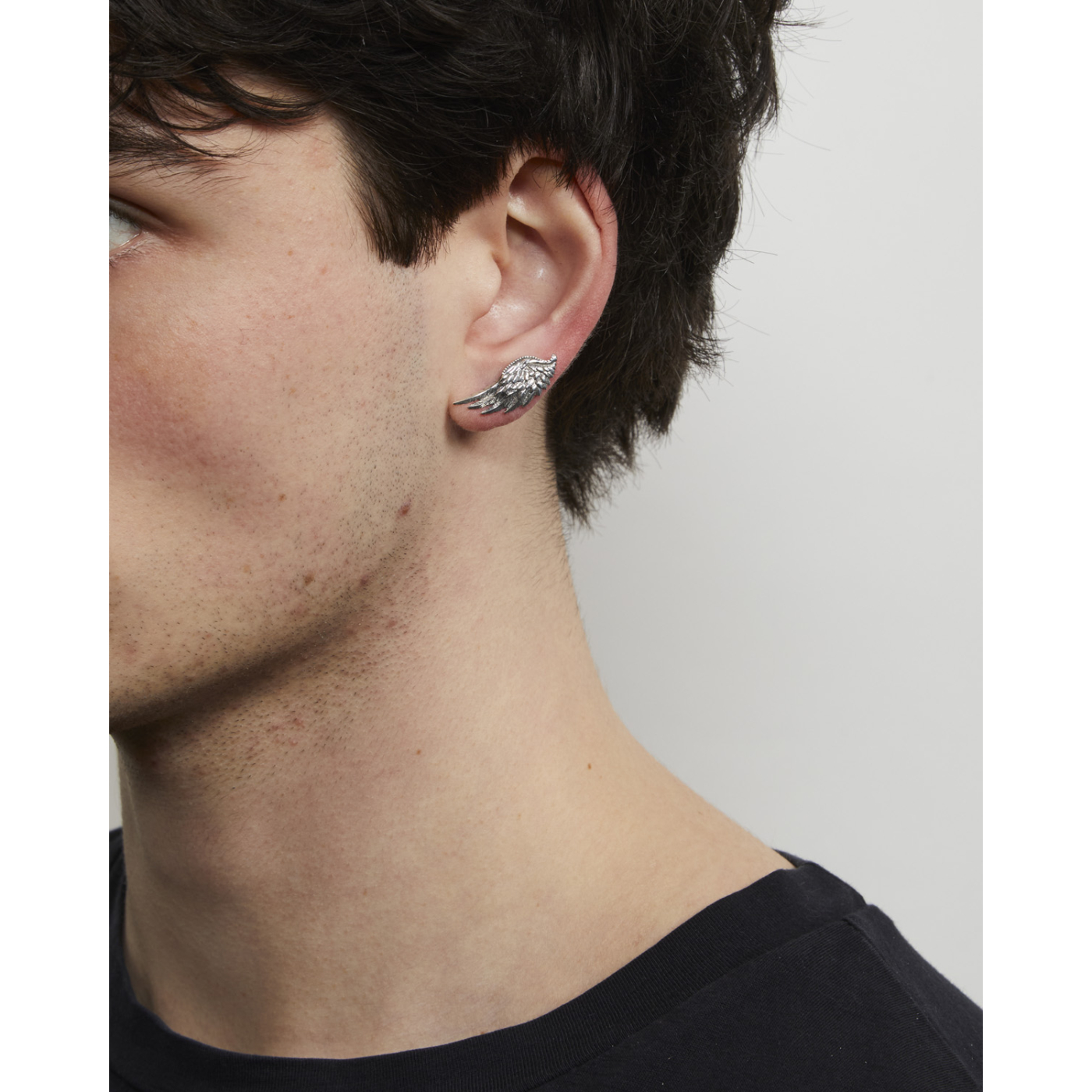 イヤリング emanuele bicocchi EARRING PENDAT ROSE + SKULL Rose and Skull Earring | Emanuele Bicocchi