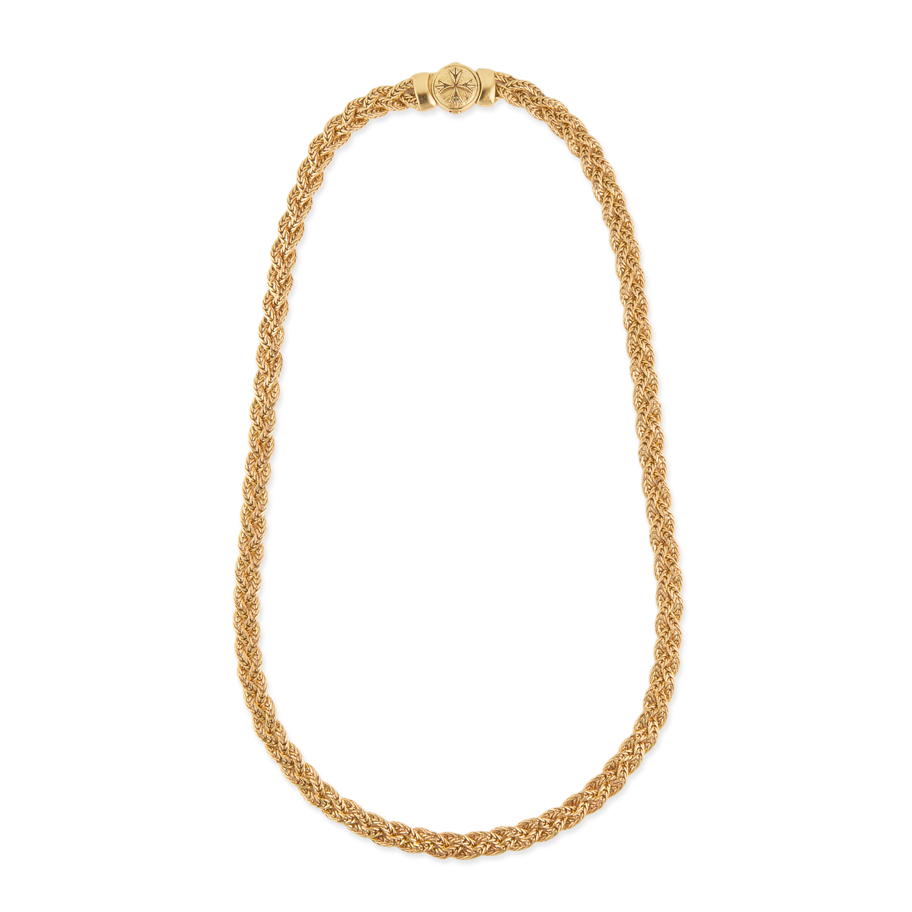 ネックレス・ペンダント emanuele bicocchi BRAIDED NEW LOGO NECKLACE (FKXN2 SILVER) Emanuele Bicocchi: Silver Braided Knot Necklace | SSENSE