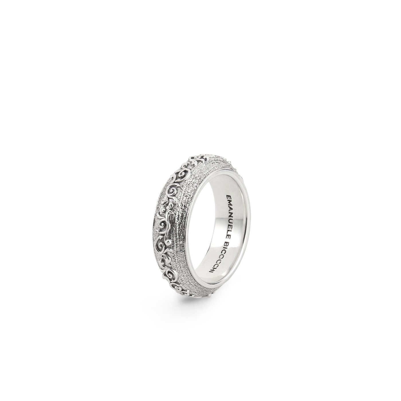 【関税込み】Emanuele Bicocchi リング Emanuele Bicocchi EB Crest Spiral Ring | Silver | FARFETCH