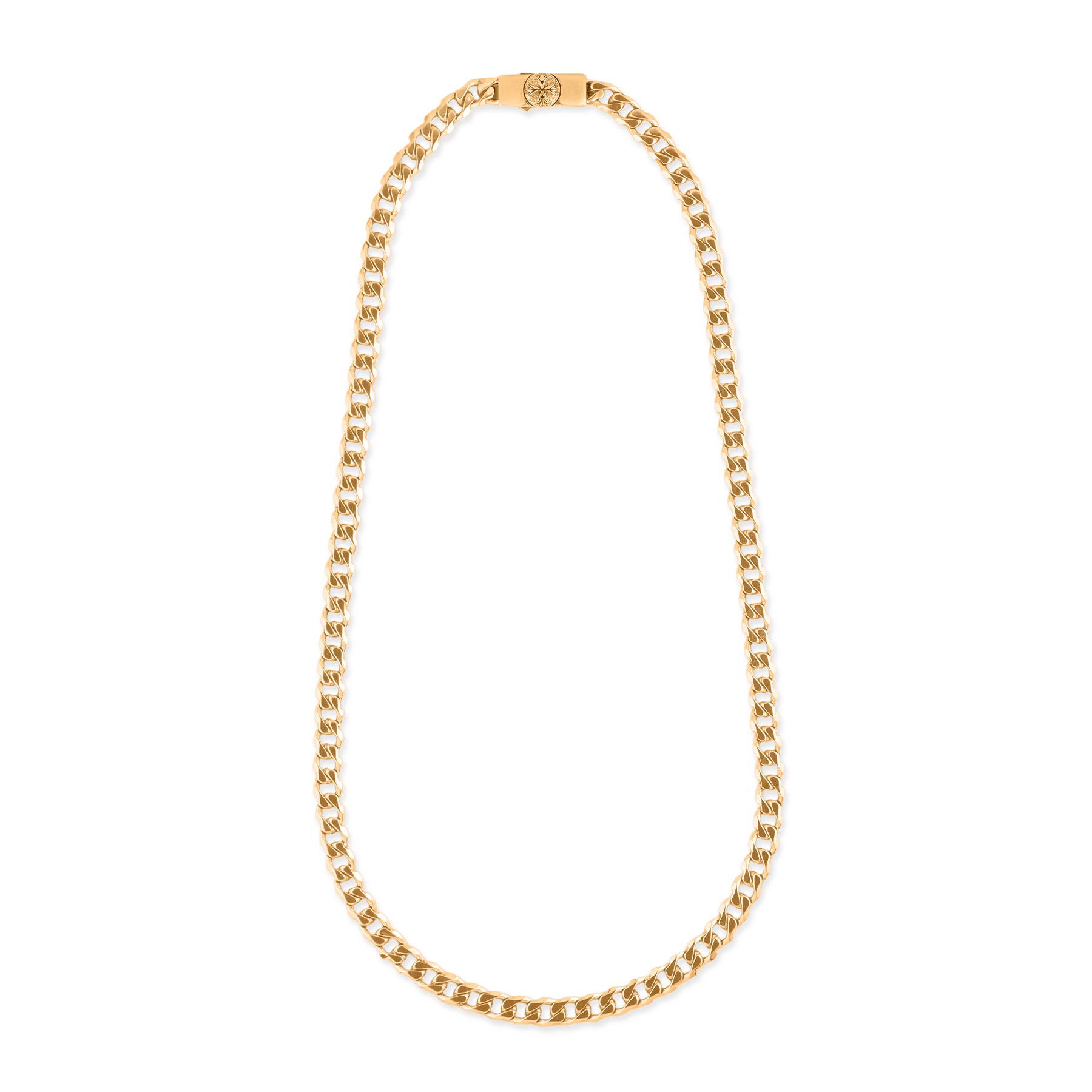Gold Edge Necklace with Logo | Emanuele Bicocchi